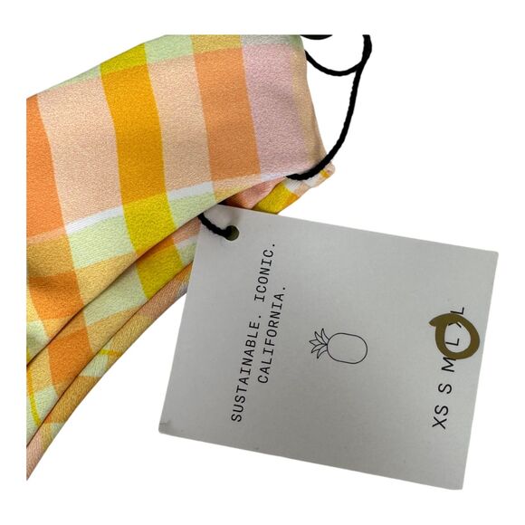 Skatie Dylan Suva Plaid Swim Bikini Bottoms Size Large NEW with Tags - Picture 5 of 8